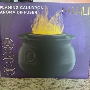 Mahli Cauldron Diffuser Orange Flame Viral Halloween